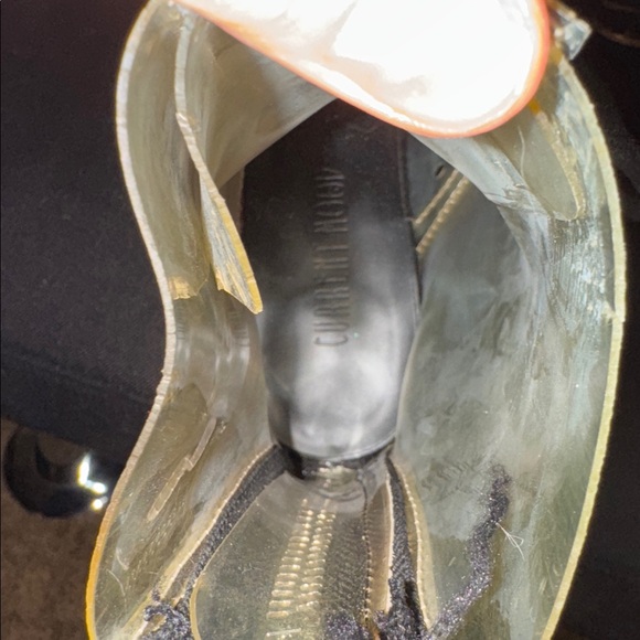 Discontinued Current Mood Transparent Platform Ankle Boots - Picture 5 of 10
